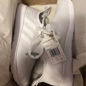 Adidas White Cloudfoam Pure 2.0 Running Shoes